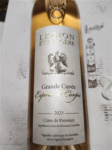 Provence Côtes-de-Provence Légion Étrangère Esprit de Corps rangée 14 2023