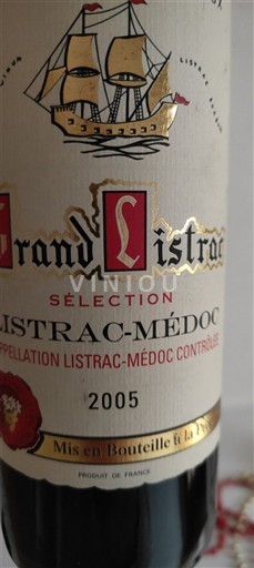 Bordeaux Listrac-Médoc Grand Listrac Sélection 2005