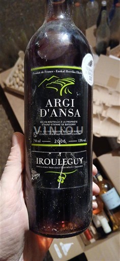 Tây Nam Irouléguy Argi d'Ansa 2006