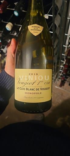 Borgoña No especificado Premier Cru Domaine La Vougeraie Le Clos Blanc de Vougeot Monopole 2019