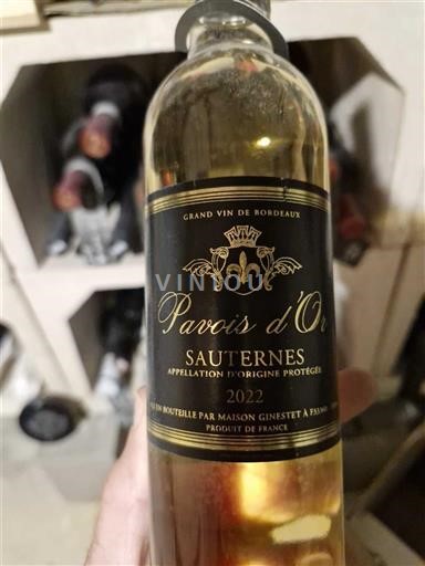 Bordeaux Sauternes Parvis d'Or 2022
