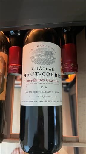 Bordeaux Saint-Émilion Grand Cru Grand Cru Classé Château Haut-Corbin 2010