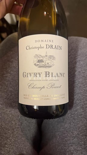 Bourgogne Givry Domaine Christophe Drain Champ Pouet 2023
