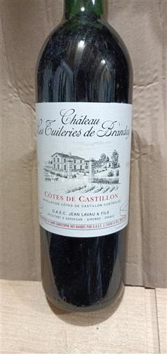 Bordeaux Castillon-côtes-de-bordeaux Château Les Tuileries de Brandey 1989