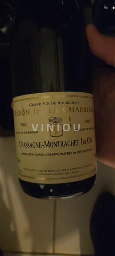 Burgundsko Chassagne-montrachet Premier Cru Baron de la Charrière 2005