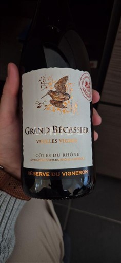 Valle del Ródano Côtes del Ródano Grand Bécassier Vieilles Vignes Réserve du Vigneron Sin añada