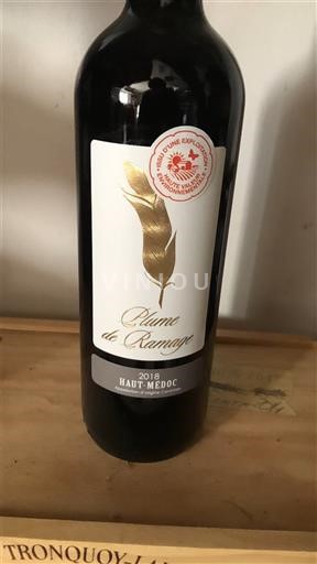Bordeaux Haut-Médoc Ramage Plume de Ramage 2018