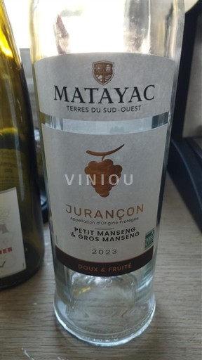 Sudoeste Jurançon Matayac Doux & Fruité 2023