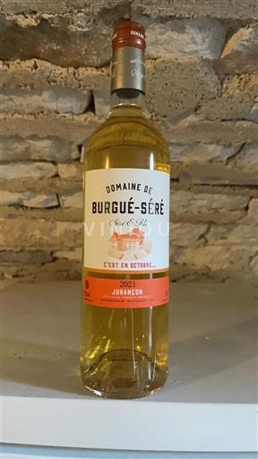 Sudoeste Jurançon Domaine Burgué-Séré C'est en Octobre... 2021