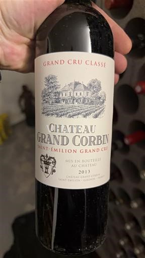 Bordeaux Saint-Émilion Grand Cru Grand Cru Classé Grand Corbin 2013