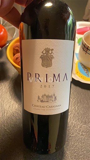 Bordeaux Cadillac-Côtes-de-Bordeaux Château Carignan Prima 2017