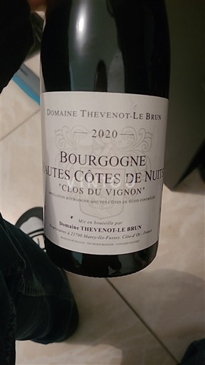 Borgogna Hautes Côtes de Nuits Domaine Thevenot-Le Brun Clos du Vignon 2020