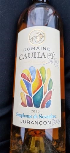 Sudoeste Jurançon Domaine Cauhapé Symphonie de Novembre 2010