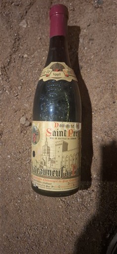 Valle del Ródano Châteauneuf-du-Pape. Domaine Saint Préfert 1981
