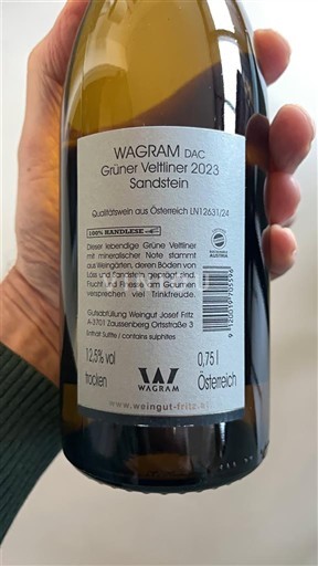 Nederøstrig Wachau DAC Weingut Josef Fritz Sandstein 2023