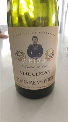 Bourgogne Viré-clessé Jeanne-Marie Point Madame Ve Point Icke årgångsbetecknad