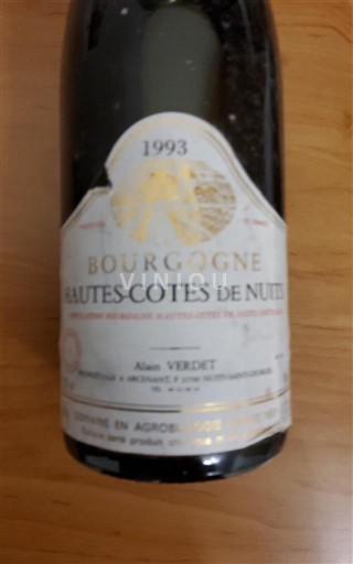 Borgogna Hautes Côtes de Nuits Domaine Alain Verdet 1993