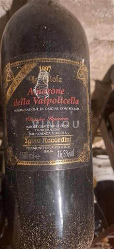Benecija Amarone della Valpolicella Iginio Accordini Riserva 1997