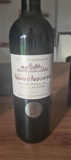 Bordeaux Blaye-Côtes-de-Bordeaux Graves d'Ardonneau Prestige 2019