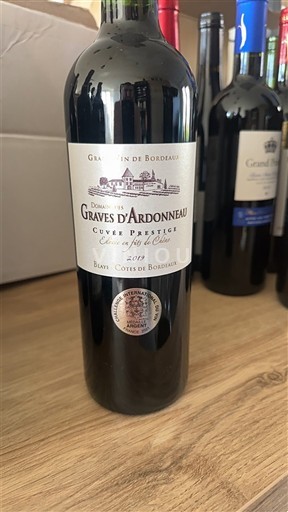 Bordeaux Blaye-côtes-de-bordeaux Graves d'Ardonneau Prestige 2019