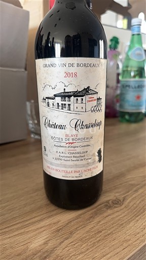 Bordeaux Blaye-côtes-de-bordeaux Château Chasseloup 2018