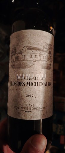 Bordeaux Blaye-Côtes-de-Bordeaux Château Le Clos des Michenauds 2017