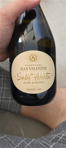 Champagne Sâm-panh Premier Cru Jean Valentin Saint Aubertin Không niên vụ