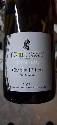 Burgundija Chablis premier cru Premier Cru Famille Savary Fourchaume 2022