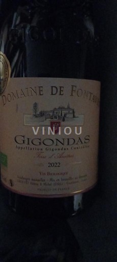 Rona dolina Gigondas Domaine Fontavin 2022