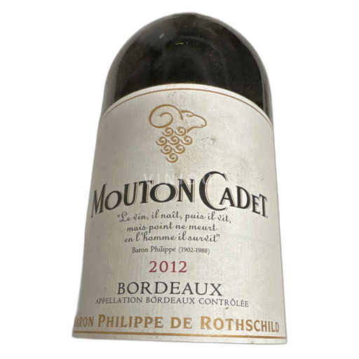 Bordeaux Baron Philippe de Rothschild Mouton Cadet 2012