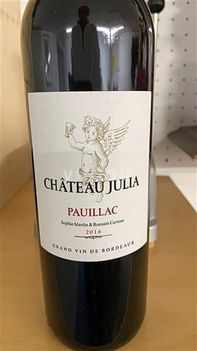 Bordeaux Pauillac Château Julia 2016