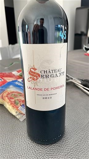 Burdeos Lalande-de-Pomerol Château Sergant 2013