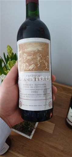 Bordeaux Ni doloceno Château Grand Tertre 1986