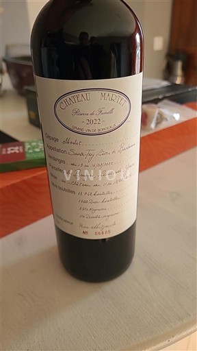 Burdeos Listrac-Médoc Château Martin 2022