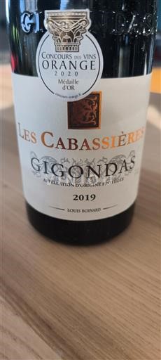 Rhônen laakso Gigondas Louis Bernard Les Cabassières 2019