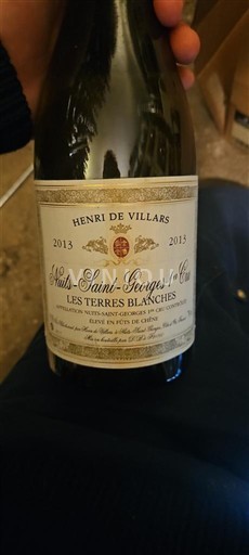 Borgogna Nuits-Saint-Georges Premier Cru Henri de Villars Les Terres Blanches 2013