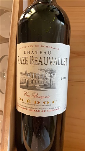 Bordeaux Médoc Cru Bourgeois Château Raze Beauvallet 2018