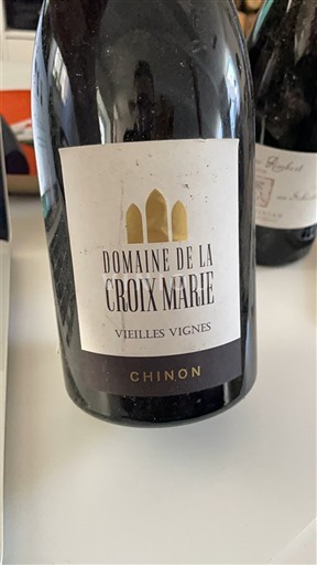 Vale do Loire Chinon Domaine La Croix Marie Vieilles Vignes Não Sazonado
