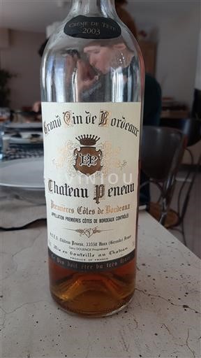 Burdeos Primeras Colinas de Burdeos Château Peneau Crème de Tête 2003