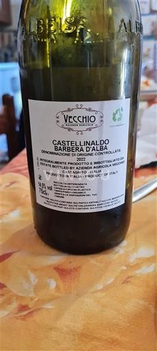 Piemonte Barbera d'Alba Vecchio Castellinaldo 2022