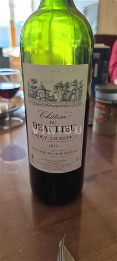 Burdeos Bordeaux superior Château Beaulieu 2016