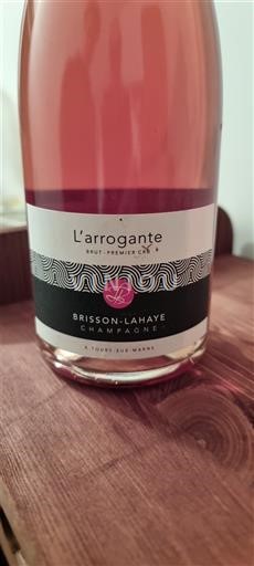 Champagne Sâm-panh Premier Cru Brisson-Lahaye L'arrogante Không niên vụ
