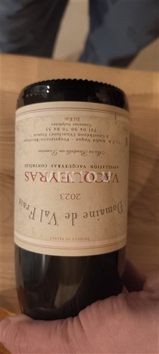 Rhônen laakso Vacqueyras Domaine Val Frison 2023