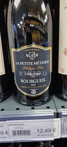 Loiredalen Bourgueil La Petite Métairie Vieilles Vignes 2023