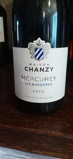 Burgundija Mercurey Maison Chanzy Les Bussières 2020