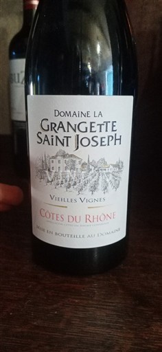 Rhônen laakso Côtes-du-rhône Domaine La Grangette Saint Joseph Vieilles Vignes 2020