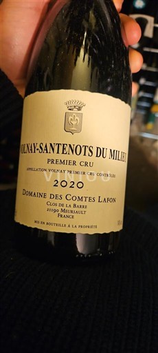 Borgoña No especificado Premier Cru Domaine S Comtes Lafon Volnay-Santenots du Milieu 2020