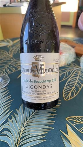 Rona dolina Gigondas Château Montmirail de Beauchamp 2000