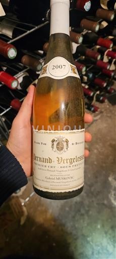 Bourgondië Pernand-Vergelesses Premier Cru Gabriel Muskovac Sous Fretille 2007