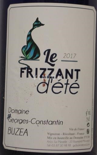 Lorraine Không được chỉ định Domaine Georges-Constantin Le Frizzant d'été 2017